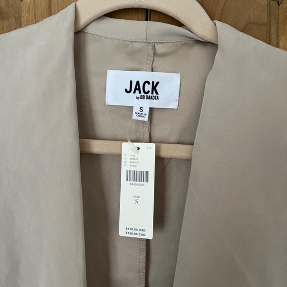 Anthropologie Jack by BB Dakota Rani Utility Jacket (beige, small) - Picture 3 of 5